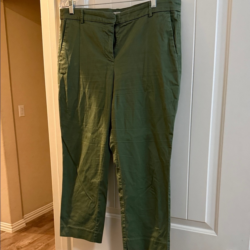 J. Crew Olive Cropped Pants